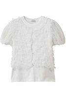 【クラネ/CLANE】のTULLE VEST LAYERED TOPS 大人の最旬トレンドファッション＆コーディネート founy(ファウニー) ファッション Fashion レディースファッション Fashion for Women アウター Coat / Outerwear Collection トップス・カットソー Cut & Sew Tops シャツ・ブラウス・オフィスカジュアル Elegant Blouses & Button-Ups ロングTシャツ・Tシャツ Longline T-Shirts & Tees ベスト&ジレ / 重ね着スタイル Vests & Gilets カットソー・ベーシックTシャツ Cut-and-Sewn Tops / Stretch Tees & Basics シャーリング Shirring, Ruched ショート Short, Short Length シンプル Simple, Minimal スリーブ Sleeve, Long Sleeve / Short Sleeve チュール Tulip, Tulip Motif バランス Balance, Style Balance フィット Fit, Slim Fit ベスト Vest, Waistcoat ランダム Random, Irregular エレガント 上品 Elegant 新作・新入荷 New Arrivals / New In |ID:prp329100004985343