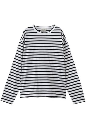 【プルミエ アロンディスモン/1er Arrondissement】 【INSCRIRE】別注コットンボーダーロングスリーブTシャツ大人の最旬トレンドファッション＆コーディネート founy(ファウニー) ファッション Fashion レディースファッション Fashion for Women トップス・カットソー Cut & Sew Tops シャツ・ブラウス・オフィスカジュアル Elegant Blouses & Button-Ups ロングTシャツ・Tシャツ Longline T-Shirts & Tees カットソー・ベーシックTシャツ Cut-and-Sewn Tops / Stretch Tees & Basics ショルダー Shoulder, Shoulder Strap スリーブ Sleeve, Long Sleeve / Short Sleeve ドロップ Drop Shoulder, Dropped Style ボーダー Border, Stripe ロング Long, Long-Length 別注 Limited Edition, Custom Order 定番 Standard, Basic Item 新作・新入荷 New Arrivals / New In |ID:prp329100004985350
