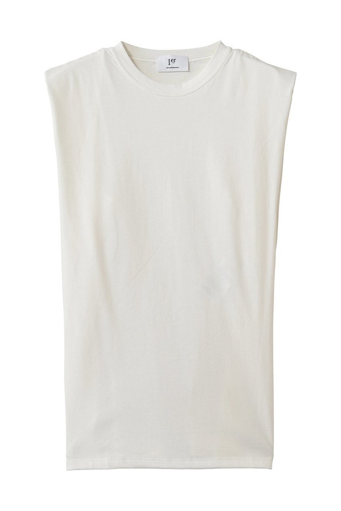 【プルミエ アロンディスモン/1er Arrondissement】のショルダータックノースリーブTシャツ インテリア・キッズ・メンズ・レディースファッション・服の通販 founy(ファウニー) https://founy.com/ ファッション Fashion レディースファッション Fashion for Women トップス・カットソー Cut & Sew Tops キャミソール&ノースリーブ Camisoles & Sleeveless Tops シャツ・ブラウス・オフィスカジュアル Elegant Blouses & Button-Ups ロングTシャツ・Tシャツ Longline T-Shirts & Tees カットソー・ベーシックTシャツ Cut-and-Sewn Tops / Stretch Tees & Basics キャミソール Camisole, Spaghetti Strap Top ショルダー Shoulder, Shoulder Strap センター Center, Center Line タンク Tank Top, Sleeveless Top デニム Denim, Jeans Material フレア Flare, Flared ボトム Bottoms, Lower Wear 新作・新入荷 New Arrivals / New In |ID: prp329100004985360 ipo3291000000037343915