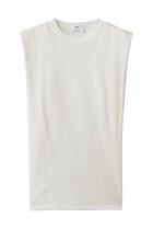 【プルミエ アロンディスモン/1er Arrondissement】のショルダータックノースリーブTシャツ 大人の最旬トレンドファッション＆コーディネート founy(ファウニー) ファッション Fashion レディースファッション Fashion for Women トップス・カットソー Cut & Sew Tops キャミソール&ノースリーブ Camisoles & Sleeveless Tops シャツ・ブラウス・オフィスカジュアル Elegant Blouses & Button-Ups ロングTシャツ・Tシャツ Longline T-Shirts & Tees カットソー・ベーシックTシャツ Cut-and-Sewn Tops / Stretch Tees & Basics キャミソール Camisole, Spaghetti Strap Top ショルダー Shoulder, Shoulder Strap センター Center, Center Line タンク Tank Top, Sleeveless Top デニム Denim, Jeans Material フレア Flare, Flared ボトム Bottoms, Lower Wear 新作・新入荷 New Arrivals / New In thumbnail オフホワイト|ID: prp329100004985360 ipo3291000000037343916