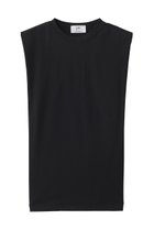 【プルミエ アロンディスモン/1er Arrondissement】のショルダータックノースリーブTシャツ 大人の最旬トレンドファッション＆コーディネート founy(ファウニー) ファッション Fashion レディースファッション Fashion for Women トップス・カットソー Cut & Sew Tops キャミソール&ノースリーブ Camisoles & Sleeveless Tops シャツ・ブラウス・オフィスカジュアル Elegant Blouses & Button-Ups ロングTシャツ・Tシャツ Longline T-Shirts & Tees カットソー・ベーシックTシャツ Cut-and-Sewn Tops / Stretch Tees & Basics キャミソール Camisole, Spaghetti Strap Top ショルダー Shoulder, Shoulder Strap センター Center, Center Line タンク Tank Top, Sleeveless Top デニム Denim, Jeans Material フレア Flare, Flared ボトム Bottoms, Lower Wear 新作・新入荷 New Arrivals / New In thumbnail ブラック|ID: prp329100004985360 ipo3291000000037343918