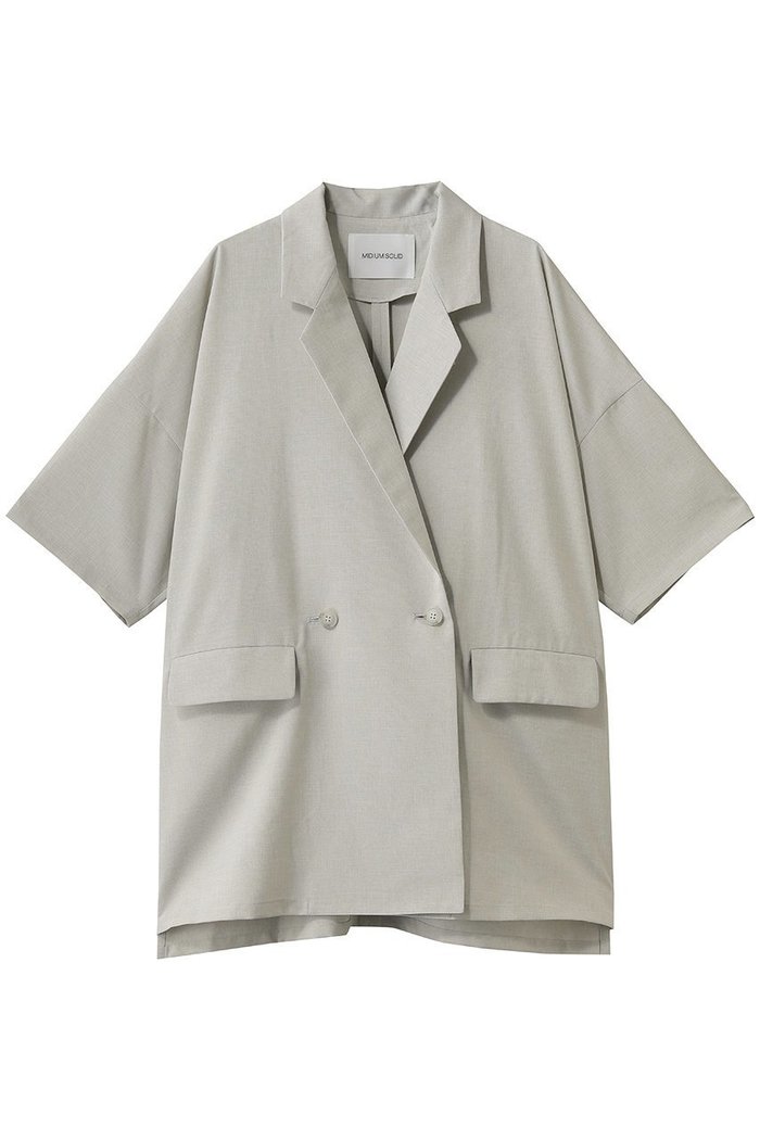【ミディウミソリッド/MIDIUMISOLID】のlight wide JK ジャケット インテリア・キッズ・メンズ・レディースファッション・服の通販 founy(ファウニー) https://founy.com/ ファッション Fashion レディースファッション Fashion for Women アウター Coat / Outerwear Collection レディースジャケット・軽アウター Jackets シアー Sheer, See-Through シンプル Simple, Minimal ジャケット Jacket, Outerwear スリット Slit, Slit Detail スリーブ Sleeve, Long Sleeve / Short Sleeve ハーフ Half, Half-Length ワイド Wide, Wide Fit 夏 Summer 新作・新入荷 New Arrivals / New In |ID: prp329100004985361 ipo3291000000037343927