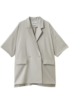 【ミディウミソリッド/MIDIUMISOLID】 light wide JK ジャケット大人の最旬トレンドファッション＆コーディネート founy(ファウニー) ファッション Fashion レディースファッション Fashion for Women アウター Coat / Outerwear Collection レディースジャケット・軽アウター Jackets シアー Sheer, See-Through シンプル Simple, Minimal ジャケット Jacket, Outerwear スリット Slit, Slit Detail スリーブ Sleeve, Long Sleeve / Short Sleeve ハーフ Half, Half-Length ワイド Wide, Wide Fit 夏 Summer 新作・新入荷 New Arrivals / New In |ID:prp329100004985361