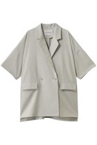 【ミディウミソリッド/MIDIUMISOLID】のlight wide JK ジャケット 大人の最旬トレンドファッション＆コーディネート founy(ファウニー) ファッション Fashion レディースファッション Fashion for Women アウター Coat / Outerwear Collection レディースジャケット・軽アウター Jackets シアー Sheer, See-Through シンプル Simple, Minimal ジャケット Jacket, Outerwear スリット Slit, Slit Detail スリーブ Sleeve, Long Sleeve / Short Sleeve ハーフ Half, Half-Length ワイド Wide, Wide Fit 夏 Summer 新作・新入荷 New Arrivals / New In thumbnail gray|ID: prp329100004985361 ipo3291000000037343928