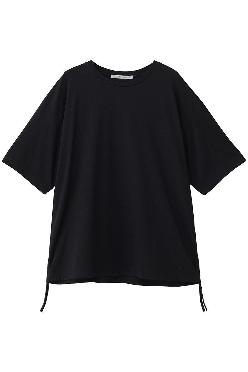 【ミディウミソリッド/MIDIUMISOLID】のdrawstring Tshirt Tシャツ インテリア・キッズ・メンズ・レディースファッション・服の通販 founy(ファウニー) 　ファッション　Fashion　レディースファッション　Fashion for Women　トップス・カットソー　Cut & Sew Tops　シャツ・ブラウス・オフィスカジュアル　Elegant Blouses & Button-Ups　ロングTシャツ・Tシャツ　Longline T-Shirts & Tees　カットソー・ベーシックTシャツ　Cut-and-Sewn Tops / Stretch Tees & Basics　ショート　Short, Short Length　スリーブ　Sleeve, Long Sleeve / Short Sleeve　ドローコード　Drawcord, Drawstring Cord　ドローストリング　Drawstring, Pull Cord　バルーン　Balloon, Balloon Silhouette　リラックス　Relax, Relaxed Fit　新作・新入荷　New Arrivals / New In　black|ID: prp329100004985365 ipo3291000000037343970