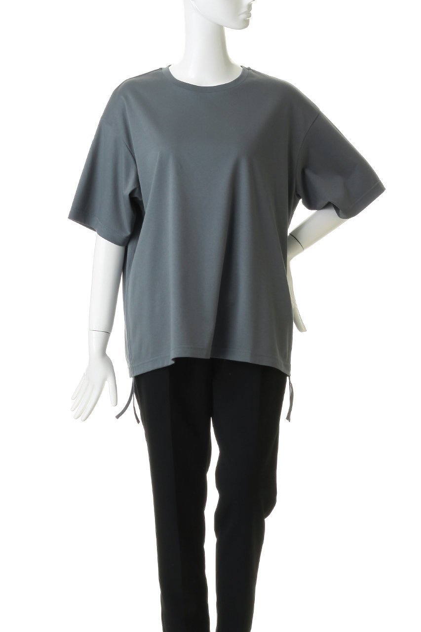 【ミディウミソリッド/MIDIUMISOLID】のdrawstring Tshirt Tシャツ 大人の最旬トレンドファッション＆コーディネート founy(ファウニー) 　ファッション　Fashion　レディースファッション　Fashion for Women　トップス・カットソー　Cut & Sew Tops　シャツ・ブラウス・オフィスカジュアル　Elegant Blouses & Button-Ups　ロングTシャツ・Tシャツ　Longline T-Shirts & Tees　カットソー・ベーシックTシャツ　Cut-and-Sewn Tops / Stretch Tees & Basics　ショート　Short, Short Length　スリーブ　Sleeve, Long Sleeve / Short Sleeve　ドローコード　Drawcord, Drawstring Cord　ドローストリング　Drawstring, Pull Cord　バルーン　Balloon, Balloon Silhouette　リラックス　Relax, Relaxed Fit　新作・新入荷　New Arrivals / New In　other-2|ID: prp329100004985365 ipo3291000000037343971
