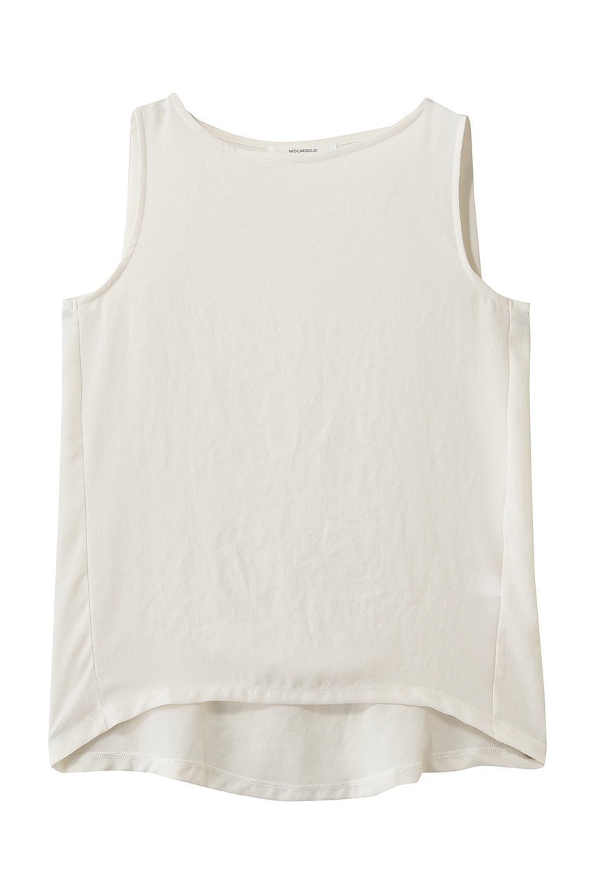 【ミディウミソリッド/MIDIUMISOLID】のn/slv tucked wide PO プルオーバー インテリア・キッズ・メンズ・レディースファッション・服の通販 founy(ファウニー) 　ファッション　Fashion　レディースファッション　Fashion for Women　トップス・カットソー　Cut & Sew Tops　キャミソール&ノースリーブ　Camisoles & Sleeveless Tops　シャツ・ブラウス・オフィスカジュアル　Elegant Blouses & Button-Ups　ロングTシャツ・Tシャツ　Longline T-Shirts & Tees　カジュアルプルオーバー・ニットトップス　Pullovers & Knit Tops / Casual Pullovers　カットソー・ベーシックTシャツ　Cut-and-Sewn Tops / Stretch Tees & Basics　キャミソール　Camisole, Spaghetti Strap Top　シンプル　Simple, Minimal　タンク　Tank Top, Sleeveless Top　ノースリーブ　Sleeveless, No-Sleeve　リラックス　Relax, Relaxed Fit　ワイド　Wide, Wide Fit　新作・新入荷　New Arrivals / New In　off white|ID: prp329100004985366 ipo3291000000037343981