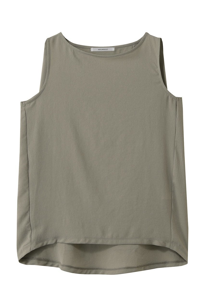 【ミディウミソリッド/MIDIUMISOLID】のn/slv tucked wide PO プルオーバー インテリア・キッズ・メンズ・レディースファッション・服の通販 founy(ファウニー) 　ファッション　Fashion　レディースファッション　Fashion for Women　トップス・カットソー　Cut & Sew Tops　キャミソール&ノースリーブ　Camisoles & Sleeveless Tops　シャツ・ブラウス・オフィスカジュアル　Elegant Blouses & Button-Ups　ロングTシャツ・Tシャツ　Longline T-Shirts & Tees　カジュアルプルオーバー・ニットトップス　Pullovers & Knit Tops / Casual Pullovers　カットソー・ベーシックTシャツ　Cut-and-Sewn Tops / Stretch Tees & Basics　キャミソール　Camisole, Spaghetti Strap Top　シンプル　Simple, Minimal　タンク　Tank Top, Sleeveless Top　ノースリーブ　Sleeveless, No-Sleeve　リラックス　Relax, Relaxed Fit　ワイド　Wide, Wide Fit　新作・新入荷　New Arrivals / New In　khaki|ID: prp329100004985366 ipo3291000000037343984