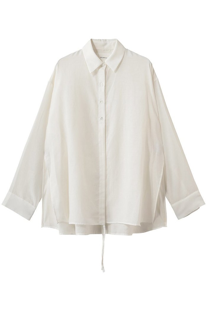 【ミディウミソリッド/MIDIUMISOLID】のdrawstring shirt シャツ インテリア・キッズ・メンズ・レディースファッション・服の通販 founy(ファウニー) https://founy.com/ ファッション Fashion レディースファッション Fashion for Women トップス・カットソー Cut & Sew Tops シャツ・ブラウス・オフィスカジュアル Elegant Blouses & Button-Ups アシンメトリー Asymmetrical Style ギャザー Gathered, Ruffled シンプル Simple, Minimal スリット Slit, Slit Detail スリーブ Sleeve, Long Sleeve / Short Sleeve ロング Long, Long-Length 夏 Summer 新作・新入荷 New Arrivals / New In 春 Spring S/S・春夏 SS, Spring/Summer, Warm Season |ID: prp329100004985367 ipo3291000000037343993