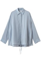 【ミディウミソリッド/MIDIUMISOLID】のdrawstring shirt シャツ 大人の最旬トレンドファッション＆コーディネート founy(ファウニー) ファッション Fashion レディースファッション Fashion for Women トップス・カットソー Cut & Sew Tops シャツ・ブラウス・オフィスカジュアル Elegant Blouses & Button-Ups アシンメトリー Asymmetrical Style ギャザー Gathered, Ruffled シンプル Simple, Minimal スリット Slit, Slit Detail スリーブ Sleeve, Long Sleeve / Short Sleeve ロング Long, Long-Length 夏 Summer 新作・新入荷 New Arrivals / New In 春 Spring S/S・春夏 SS, Spring/Summer, Warm Season thumbnail l.blue|ID: prp329100004985367 ipo3291000000037343997