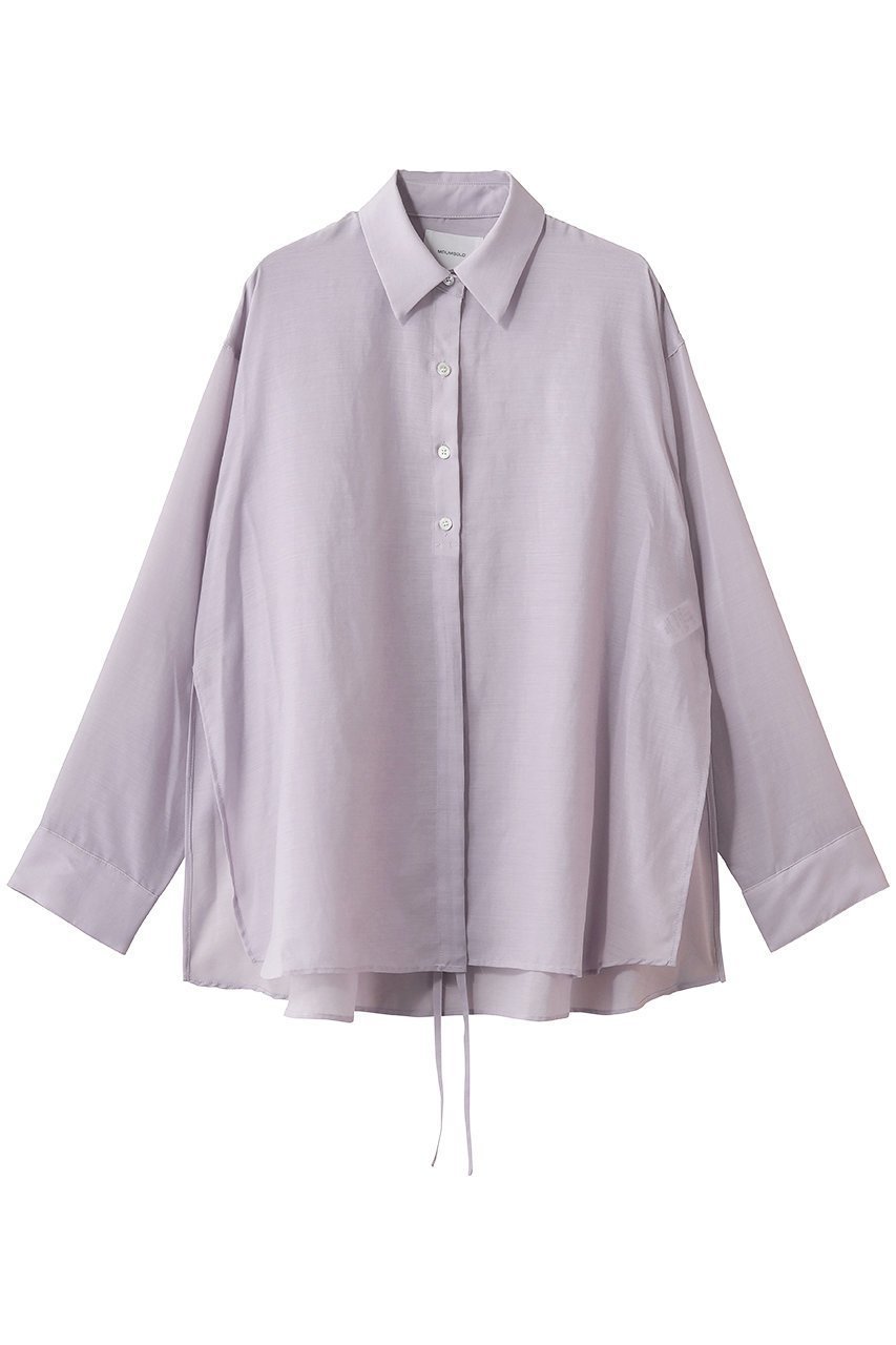 【ミディウミソリッド/MIDIUMISOLID】のdrawstring shirt シャツ インテリア・キッズ・メンズ・レディースファッション・服の通販 founy(ファウニー) 　ファッション　Fashion　レディースファッション　Fashion for Women　トップス・カットソー　Cut & Sew Tops　シャツ・ブラウス・オフィスカジュアル　Elegant Blouses & Button-Ups　アシンメトリー　Asymmetrical Style　ギャザー　Gathered, Ruffled　シンプル　Simple, Minimal　スリット　Slit, Slit Detail　スリーブ　Sleeve, Long Sleeve / Short Sleeve　ロング　Long, Long-Length　夏　Summer　新作・新入荷　New Arrivals / New In　春　Spring　S/S・春夏　SS, Spring/Summer, Warm Season　s.pink|ID: prp329100004985367 ipo3291000000037343998