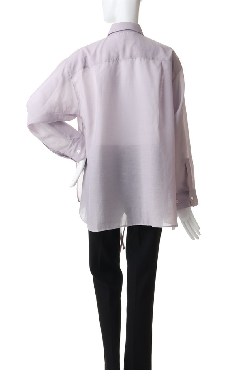 【ミディウミソリッド/MIDIUMISOLID】のdrawstring shirt シャツ 大人の最旬トレンドファッション＆コーディネート founy(ファウニー) 　ファッション　Fashion　レディースファッション　Fashion for Women　トップス・カットソー　Cut & Sew Tops　シャツ・ブラウス・オフィスカジュアル　Elegant Blouses & Button-Ups　アシンメトリー　Asymmetrical Style　ギャザー　Gathered, Ruffled　シンプル　Simple, Minimal　スリット　Slit, Slit Detail　スリーブ　Sleeve, Long Sleeve / Short Sleeve　ロング　Long, Long-Length　夏　Summer　新作・新入荷　New Arrivals / New In　春　Spring　S/S・春夏　SS, Spring/Summer, Warm Season　other-4|ID: prp329100004985367 ipo3291000000037344003