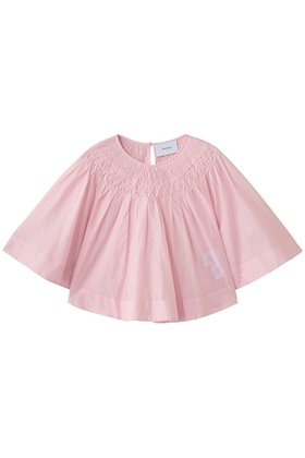 【マーレット/MERLETTE】 SANJH ハンドスモッキング フレアブラウス大人の最旬トレンドファッション＆コーディネート founy(ファウニー) ファッション Fashion レディースファッション Fashion for Women トップス・カットソー Cut & Sew Tops シャツ・ブラウス・オフィスカジュアル Elegant Blouses & Button-Ups ショート Short, Short Length スリーブ Sleeve, Long Sleeve / Short Sleeve バランス Balance, Style Balance フレア Flare, Flared ロング Long, Long-Length 新作・新入荷 New Arrivals / New In |ID:prp329100004985370