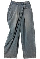 【プランク プロジェクト/PRANK PROJECT】のアシンメトリードレープパンツ 大人の最旬トレンドファッション＆コーディネート founy(ファウニー) ファッション Fashion レディースファッション Fashion for Women パンツ Pants & Trousers デニム Denim, Jeans Material ドレープ Drape, Draping Fabric 夏 Summer 新作・新入荷 New Arrivals / New In thumbnail BLU(ブルー)|ID: prp329100004985386 ipo3291000000037344159