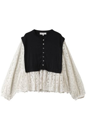 【ティアラ/Tiara】の【Sea New York】ELLISON SOLID L/SLV TOP(D2) 大人の最旬トレンドファッション＆コーディネート founy(ファウニー) ファッション Fashion レディースファッション Fashion for Women トップス・カットソー Cut & Sew Tops シャツ・ブラウス・オフィスカジュアル Elegant Blouses & Button-Ups コンビ Combo, Combination Style シンプル Simple, Minimal スリーブ Sleeve, Long Sleeve / Short Sleeve ドッキング Docking, Mixed Material フェミニン Feminine, Girly レース Lace, Lace Fabric ロング Long, Long-Length 新作・新入荷 New Arrivals / New In |ID:prp329100004985396