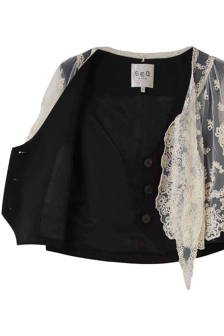 【ティアラ/Tiara】の【Sea New York】ELISA TROPICAL WOOL CAPELET VEST 大人の最旬トレンドファッション＆コーディネート founy(ファウニー) 　ファッション　Fashion　レディースファッション　Fashion for Women　アウター　Coat / Outerwear Collection　レディースジャケット・軽アウター　Jackets　コンパクト　Compact, Small Size　ジャケット　Jacket, Outerwear　フェミニン　Feminine, Girly　ベスト　Vest, Waistcoat　マニッシュ　Mannish, Boyish　ミックス　Mix, Mixed Style　レース　Lace, Lace Fabric　新作・新入荷　New Arrivals / New In　other-6|ID: prp329100004985397 ipo3291000000037344247