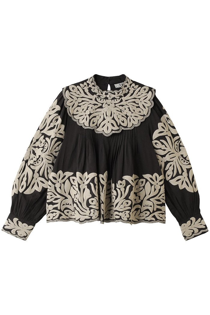 【ティアラ/Tiara】の【Sea New York】ALEXANDRA EMBROIDERY L/SLV BLOUSE インテリア・キッズ・メンズ・レディースファッション・服の通販 founy(ファウニー) https://founy.com/ ファッション Fashion レディースファッション Fashion for Women トップス・カットソー Cut & Sew Tops シャツ・ブラウス・オフィスカジュアル Elegant Blouses & Button-Ups エンブロイダリー Embroidery Design ギャザー Gathered, Ruffled シンプル Simple, Minimal スリーブ Sleeve, Long Sleeve / Short Sleeve フレア Flare, Flared ロング Long, Long-Length 新作・新入荷 New Arrivals / New In |ID: prp329100004985398 ipo3291000000037344250
