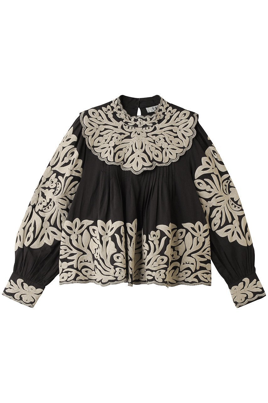 【ティアラ/Tiara】の【Sea New York】ALEXANDRA EMBROIDERY L/SLV BLOUSE 大人の最旬トレンドファッション＆コーディネート founy(ファウニー) 　ファッション　Fashion　レディースファッション　Fashion for Women　トップス・カットソー　Cut & Sew Tops　シャツ・ブラウス・オフィスカジュアル　Elegant Blouses & Button-Ups　エンブロイダリー　Embroidery Design　ギャザー　Gathered, Ruffled　シンプル　Simple, Minimal　スリーブ　Sleeve, Long Sleeve / Short Sleeve　フレア　Flare, Flared　ロング　Long, Long-Length　新作・新入荷　New Arrivals / New In　 other-1|ID: prp329100004985398 ipo3291000000037344250