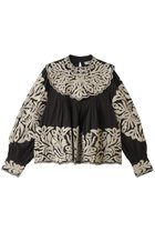 【ティアラ/Tiara】の【Sea New York】ALEXANDRA EMBROIDERY L/SLV BLOUSE 大人の最旬トレンドファッション＆コーディネート founy(ファウニー) ファッション Fashion レディースファッション Fashion for Women トップス・カットソー Cut & Sew Tops シャツ・ブラウス・オフィスカジュアル Elegant Blouses & Button-Ups エンブロイダリー Embroidery Design ギャザー Gathered, Ruffled シンプル Simple, Minimal スリーブ Sleeve, Long Sleeve / Short Sleeve フレア Flare, Flared ロング Long, Long-Length 新作・新入荷 New Arrivals / New In thumbnail ブラック|ID: prp329100004985398 ipo3291000000037344251