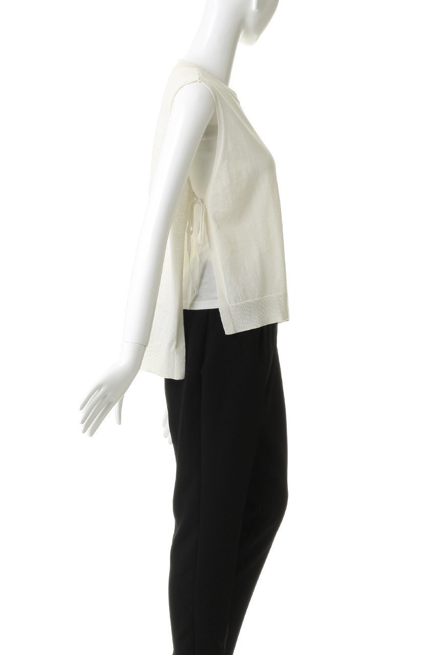 【ミディウミ/MidiUmi】のC/L side ribbon vest ベスト 大人の最旬トレンドファッション＆コーディネート founy(ファウニー) 　ファッション　Fashion　レディースファッション　Fashion for Women　トップス・カットソー　Cut & Sew Tops　ニット　Knit Tops & Sweaters　ベスト&ジレ / 重ね着スタイル　Vests & Gilets　カジュアルプルオーバー・ニットトップス　Pullovers & Knit Tops / Casual Pullovers　ベスト　Vest, Waistcoat　リネン　Linen, Linen Fabric　リボン　Ribbon, Bow　リラックス　Relax, Relaxed Fit　新作・新入荷　New Arrivals / New In　other-3|ID: prp329100004985405 ipo3291000000037344301