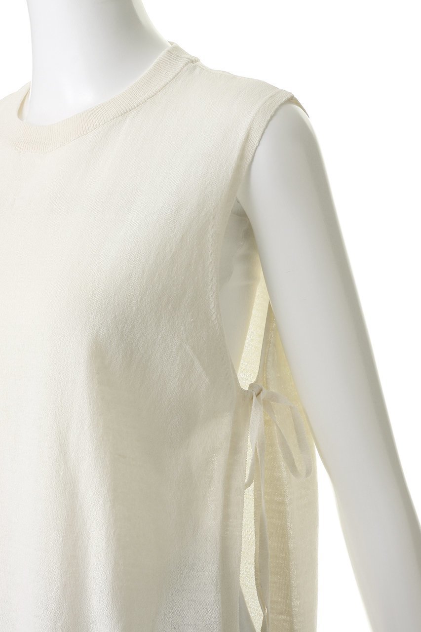 【ミディウミ/MidiUmi】のC/L side ribbon vest ベスト 大人の最旬トレンドファッション＆コーディネート founy(ファウニー) 　ファッション　Fashion　レディースファッション　Fashion for Women　トップス・カットソー　Cut & Sew Tops　ニット　Knit Tops & Sweaters　ベスト&ジレ / 重ね着スタイル　Vests & Gilets　カジュアルプルオーバー・ニットトップス　Pullovers & Knit Tops / Casual Pullovers　ベスト　Vest, Waistcoat　リネン　Linen, Linen Fabric　リボン　Ribbon, Bow　リラックス　Relax, Relaxed Fit　新作・新入荷　New Arrivals / New In　other-5|ID: prp329100004985405 ipo3291000000037344305