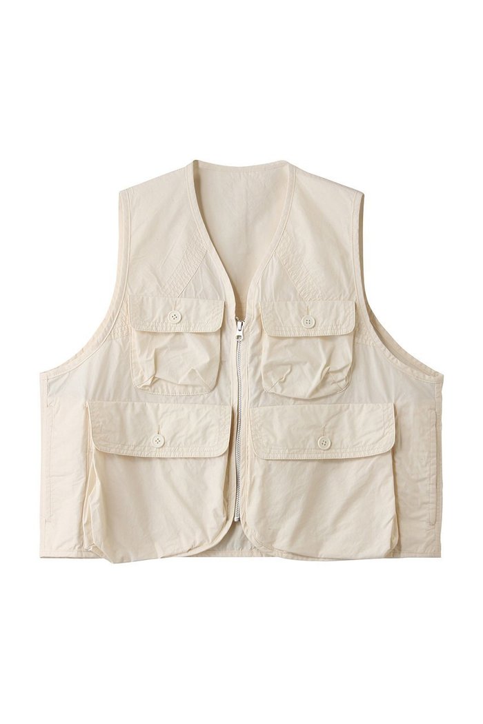 【ミディウミ/MidiUmi】のwork pocket vest ベスト インテリア・キッズ・メンズ・レディースファッション・服の通販 founy(ファウニー) https://founy.com/ ファッション Fashion レディースファッション Fashion for Women アウター Coat / Outerwear Collection レディースジャケット・軽アウター Jackets アウトドア Outdoor Clothing ジャケット Jacket, Outerwear タイプライター Typewriter Fabric, Crisp Cotton フラップ Flap, Flap Pocket フロント Front, Front Design ベスト Vest, Waistcoat ポケット Pocket, Pocket Detail ワーク Workwear, Utility Style 新作・新入荷 New Arrivals / New In 旅行 Travel |ID: prp329100004985410 ipo3291000000037344337