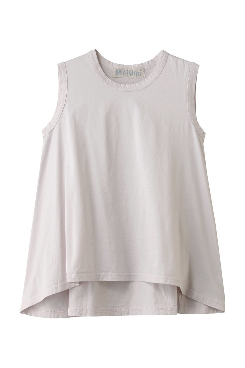 【ミディウミ/MidiUmi】のcrew neck flare tank top トップ インテリア・キッズ・メンズ・レディースファッション・服の通販 founy(ファウニー) 　ファッション　Fashion　レディースファッション　Fashion for Women　トップス・カットソー　Cut & Sew Tops　キャミソール&ノースリーブ　Camisoles & Sleeveless Tops　シャツ・ブラウス・オフィスカジュアル　Elegant Blouses & Button-Ups　ロングTシャツ・Tシャツ　Longline T-Shirts & Tees　カットソー・ベーシックTシャツ　Cut-and-Sewn Tops / Stretch Tees & Basics　インナー　Innerwear　キャミソール　Camisole, Spaghetti Strap Top　シンプル　Simple, Minimal　タンク　Tank Top, Sleeveless Top　フレア　Flare, Flared　新作・新入荷　New Arrivals / New In　l.gray|ID: prp329100004985412 ipo3291000000037344360