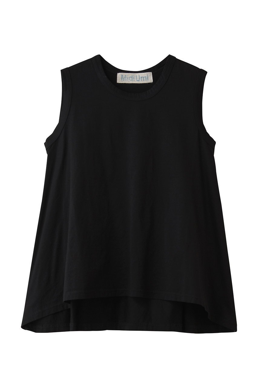 【ミディウミ/MidiUmi】のcrew neck flare tank top トップ インテリア・キッズ・メンズ・レディースファッション・服の通販 founy(ファウニー) 　ファッション　Fashion　レディースファッション　Fashion for Women　トップス・カットソー　Cut & Sew Tops　キャミソール&ノースリーブ　Camisoles & Sleeveless Tops　シャツ・ブラウス・オフィスカジュアル　Elegant Blouses & Button-Ups　ロングTシャツ・Tシャツ　Longline T-Shirts & Tees　カットソー・ベーシックTシャツ　Cut-and-Sewn Tops / Stretch Tees & Basics　インナー　Innerwear　キャミソール　Camisole, Spaghetti Strap Top　シンプル　Simple, Minimal　タンク　Tank Top, Sleeveless Top　フレア　Flare, Flared　新作・新入荷　New Arrivals / New In　black|ID: prp329100004985412 ipo3291000000037344362