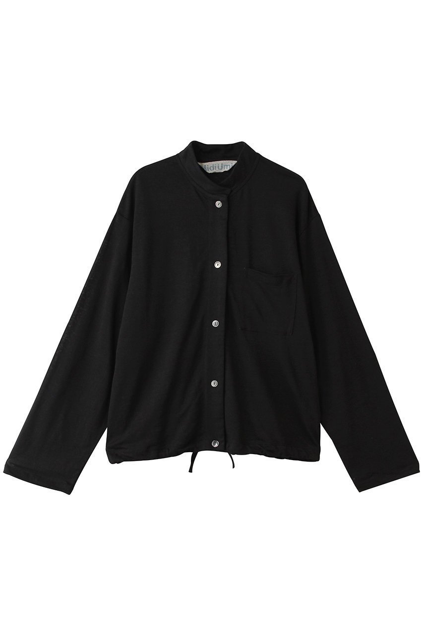 【ミディウミ/MidiUmi】のlinen stand CD カーディガン インテリア・キッズ・メンズ・レディースファッション・服の通販 founy(ファウニー) 　ファッション　Fashion　レディースファッション　Fashion for Women　トップス・カットソー　Cut & Sew Tops　カーディガン・羽織り　Layered Style Cardigans　シャツ・ブラウス・オフィスカジュアル　Elegant Blouses & Button-Ups　ロングTシャツ・Tシャツ　Longline T-Shirts & Tees　カットソー・ベーシックTシャツ　Cut-and-Sewn Tops / Stretch Tees & Basics　おすすめ　Recommended / Our Picks　カーディガン　Cardigan, Knitwear　ハイネック　High Neck, Mock Neck　バルーン　Balloon, Balloon Silhouette　リネン　Linen, Linen Fabric　新作・新入荷　New Arrivals / New In　black|ID: prp329100004985414 ipo3291000000037344378