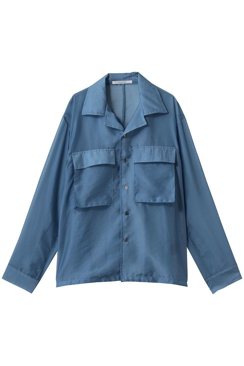 【ミディウミソリッド/MIDIUMISOLID / MEN】の【MEN】sheer open collar shirt シャツ 大人の最旬トレンドファッション＆コーディネート founy(ファウニー) 　ファッション　Fashion　メンズファッション　Fashion for Men　シアー　Sheer, See-Through　スリーブ　Sleeve, Long Sleeve / Short Sleeve　ポケット　Pocket, Pocket Detail　ロング　Long, Long-Length　夏　Summer　新作・新入荷　New Arrivals / New In　 other-1|ID: prp329100004985422 ipo3291000000037344450
