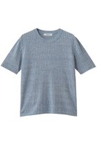【エブール/ebure】の【5/12 0:00販売開始】メランジリネンコットン クルーネックリブニットプルオーバー 大人の最旬トレンドファッション＆コーディネート founy(ファウニー) ファッション Fashion レディースファッション Fashion for Women トップス・カットソー Cut & Sew Tops ニット Knit Tops & Sweaters カジュアルプルオーバー・ニットトップス Pullovers & Knit Tops / Casual Pullovers イタリア Italy バランス Balance, Style Balance リネン Linen, Linen Fabric thumbnail ブルー|ID: prp329100004986404 ipo3291000000037350275
