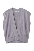 【エブール/ebure】の【5/12 0:00販売開始】メランジリネンコットン 深Vネックニットプルオーバー 大人の最旬トレンドファッション＆コーディネート founy(ファウニー) ファッション Fashion レディースファッション Fashion for Women トップス・カットソー Cut & Sew Tops ニット Knit Tops & Sweaters カジュアルプルオーバー・ニットトップス Pullovers & Knit Tops / Casual Pullovers Vネックトップス V-Neck Tops / V-Cut Neckline Shirts イタリア Italy カーディガン Cardigan, Knitwear タンク Tank Top, Sleeveless Top ダブル Double, Double-Breasted デコルテ Décolleté, Neckline フォルム Silhouette, Form モダン Modern, Contemporary リネン Linen, Linen Fabric 夏 Summer thumbnail ラベンダー|ID: prp329100004986405 ipo3291000000037350283