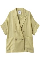【エブール/ebure】の【5/12 0:00販売開始】ラミーツイル ドルマンスリーブジャケット 大人の最旬トレンドファッション＆コーディネート founy(ファウニー) ファッション Fashion レディースファッション Fashion for Women アウター Coat / Outerwear Collection レディースジャケット・軽アウター Jackets ジャケット Jacket, Outerwear ツイル Twist, Twisted Detail パッチ Patch, Appliqué ポケット Pocket, Pocket Detail 今季 This Season, Current Season 夏 Summer thumbnail ライトイエロー|ID: prp329100004986408 ipo3291000000037350304