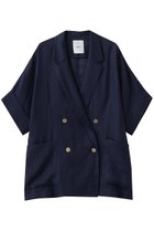 【エブール/ebure】の【5/12 0:00販売開始】ラミーツイル ドルマンスリーブジャケット 大人の最旬トレンドファッション＆コーディネート founy(ファウニー) ファッション Fashion レディースファッション Fashion for Women アウター Coat / Outerwear Collection レディースジャケット・軽アウター Jackets ジャケット Jacket, Outerwear ツイル Twist, Twisted Detail パッチ Patch, Appliqué ポケット Pocket, Pocket Detail 今季 This Season, Current Season 夏 Summer thumbnail ネイビー|ID: prp329100004986408 ipo3291000000037350305