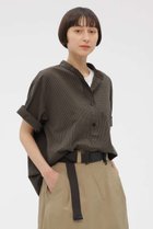 【マーガレットハウエル/MARGARET HOWELL】のYARN DYED COTTON VOILE SHIRT 大人の最旬トレンドファッション＆コーディネート founy(ファウニー) ファッション Fashion レディースファッション Fashion for Women トップス・カットソー Cut & Sew Tops シャツ・ブラウス・オフィスカジュアル Elegant Blouses & Button-Ups ショート Short, Short Length ストライプ Stripe, Striped Pattern スリーブ Sleeve, Long Sleeve / Short Sleeve チェック Check, Plaid, Tartan リラックス Relax, Relaxed Fit 夏 Summer 定番 Standard, Basic Item 新作・新入荷 New Arrivals / New In thumbnail カーキ|ID: prp329100004986412 ipo3291000000037350334