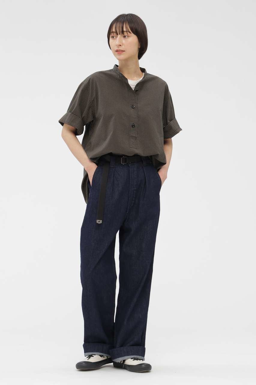 【マーガレットハウエル/MARGARET HOWELL】のYARN DYED COTTON VOILE SHIRT 大人の最旬トレンドファッション＆コーディネート founy(ファウニー) 　ファッション　Fashion　レディースファッション　Fashion for Women　トップス・カットソー　Cut & Sew Tops　シャツ・ブラウス・オフィスカジュアル　Elegant Blouses & Button-Ups　ショート　Short, Short Length　ストライプ　Stripe, Striped Pattern　スリーブ　Sleeve, Long Sleeve / Short Sleeve　チェック　Check, Plaid, Tartan　リラックス　Relax, Relaxed Fit　夏　Summer　定番　Standard, Basic Item　新作・新入荷　New Arrivals / New In　other-4|ID: prp329100004986412 ipo3291000000037350337