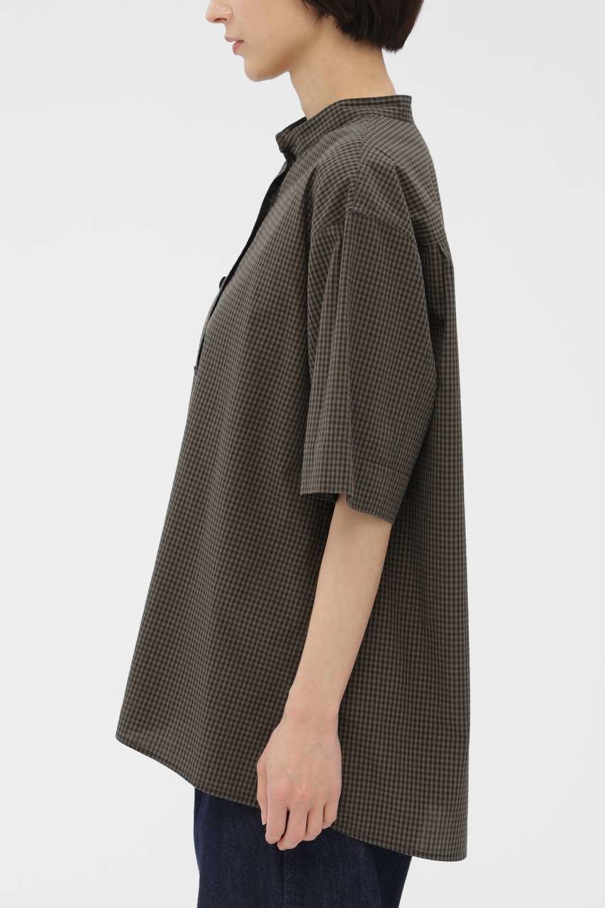 【マーガレットハウエル/MARGARET HOWELL】のYARN DYED COTTON VOILE SHIRT 大人の最旬トレンドファッション＆コーディネート founy(ファウニー) 　ファッション　Fashion　レディースファッション　Fashion for Women　トップス・カットソー　Cut & Sew Tops　シャツ・ブラウス・オフィスカジュアル　Elegant Blouses & Button-Ups　ショート　Short, Short Length　ストライプ　Stripe, Striped Pattern　スリーブ　Sleeve, Long Sleeve / Short Sleeve　チェック　Check, Plaid, Tartan　リラックス　Relax, Relaxed Fit　夏　Summer　定番　Standard, Basic Item　新作・新入荷　New Arrivals / New In　other-6|ID: prp329100004986412 ipo3291000000037350339