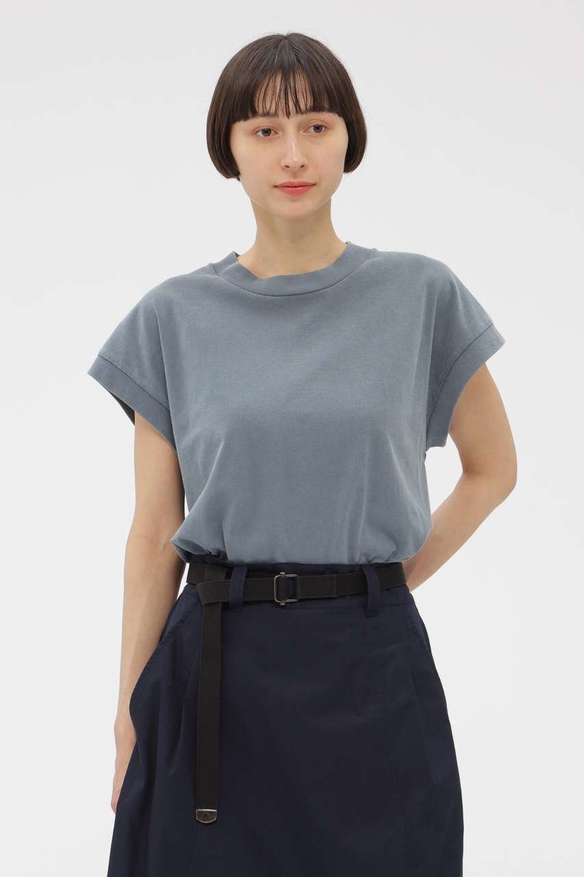 【マーガレットハウエル/MARGARET HOWELL】のFADED ROUGH COTTON JERSEY TOP 大人の最旬トレンドファッション＆コーディネート founy(ファウニー) 　ファッション　Fashion　レディースファッション　Fashion for Women　トップス・カットソー　Cut & Sew Tops　シャツ・ブラウス・オフィスカジュアル　Elegant Blouses & Button-Ups　ロングTシャツ・Tシャツ　Longline T-Shirts & Tees　カットソー・ベーシックTシャツ　Cut-and-Sewn Tops / Stretch Tees & Basics　ショート　Short, Short Length　シンプル　Simple, Minimal　スリーブ　Sleeve, Long Sleeve / Short Sleeve　ノースリーブ　Sleeveless, No-Sleeve　新作・新入荷　New Arrivals / New In　 other-1|ID: prp329100004986413 ipo3291000000037350342