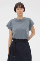 【マーガレットハウエル/MARGARET HOWELL】のFADED ROUGH COTTON JERSEY TOP 大人の最旬トレンドファッション＆コーディネート founy(ファウニー) ファッション Fashion レディースファッション Fashion for Women トップス・カットソー Cut & Sew Tops シャツ・ブラウス・オフィスカジュアル Elegant Blouses & Button-Ups ロングTシャツ・Tシャツ Longline T-Shirts & Tees カットソー・ベーシックTシャツ Cut-and-Sewn Tops / Stretch Tees & Basics ショート Short, Short Length シンプル Simple, Minimal スリーブ Sleeve, Long Sleeve / Short Sleeve ノースリーブ Sleeveless, No-Sleeve 新作・新入荷 New Arrivals / New In thumbnail グレー|ID: prp329100004986413 ipo3291000000037350343