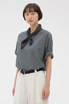 【マーガレットハウエル/MARGARET HOWELL】のWASHED OUT COTTON LINEN SHIRT 大人の最旬トレンドファッション＆コーディネート founy(ファウニー) ファッション Fashion レディースファッション Fashion for Women トップス・カットソー Cut & Sew Tops シャツ・ブラウス・オフィスカジュアル Elegant Blouses & Button-Ups ショート Short, Short Length シンプル Simple, Minimal スリーブ Sleeve, Long Sleeve / Short Sleeve リラックス Relax, Relaxed Fit 新作・新入荷 New Arrivals / New In thumbnail ブルー|ID: prp329100004986414 ipo3291000000037350355