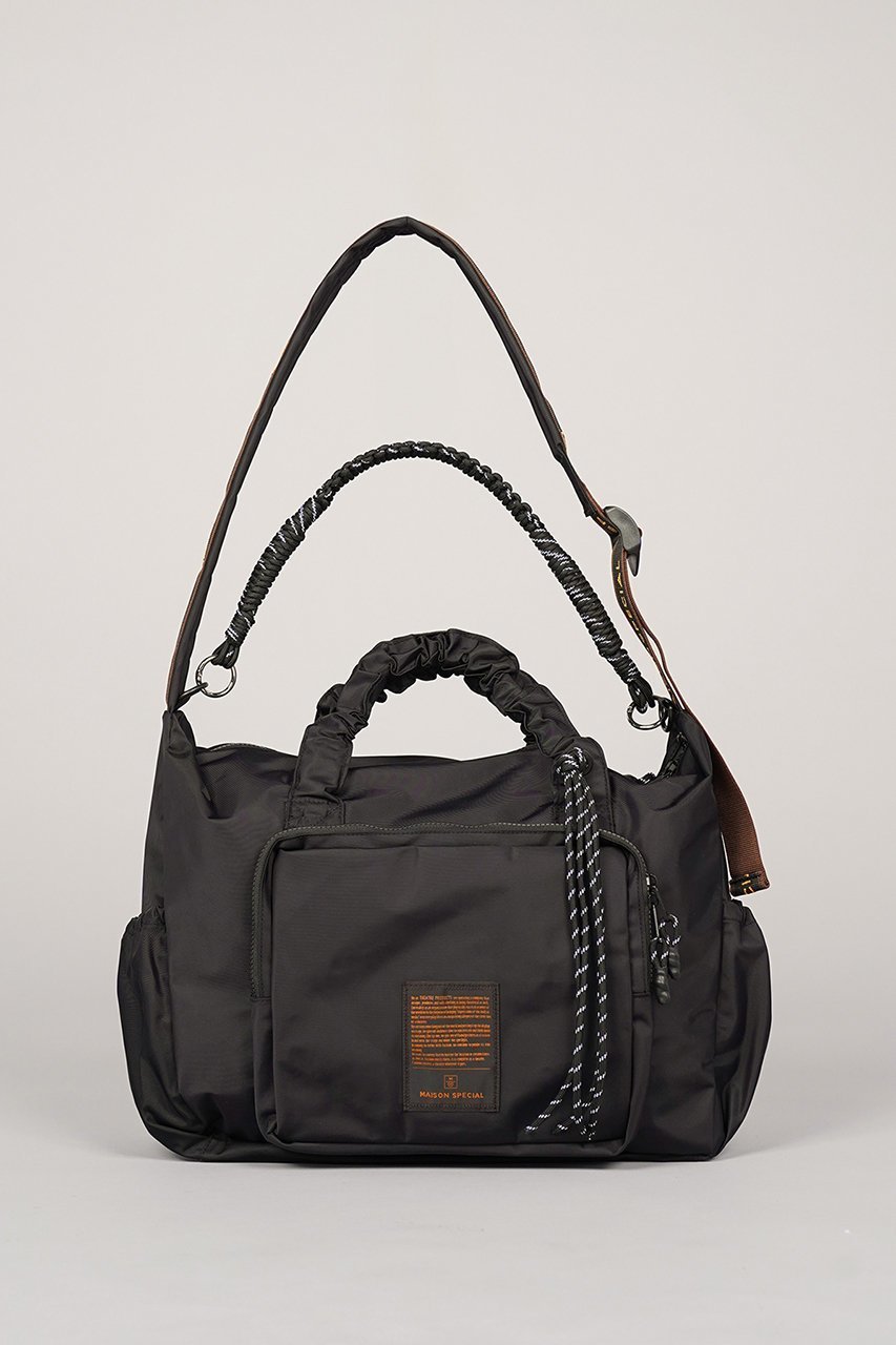 【メゾンスペシャル/MAISON SPECIAL】の【UNISEX】【THEATRE PRODUCTS】Collaboration Multiway Travel Bag インテリア・キッズ・メンズ・レディースファッション・服の通販 founy(ファウニー) 　ファッション　Fashion　レディースファッション　Fashion for Women　バッグ　Bags　ギャザー　Gathered, Ruffled　ショルダー　Shoulder, Shoulder Strap　スポーティ　Sporty, Casual Athletic　テクスチャー　Texture, Textured Fabric　トレンド　Trend, Trending Now　バランス　Balance, Style Balance　フォルム　Silhouette, Form　フロント　Front, Front Design　ポケット　Pocket, Pocket Detail　ユニセックス　Unisex, Genderless　旅行　Travel　新作・新入荷　New Arrivals / New In　BLK(ブラック)|ID: prp329100004986424 ipo3291000000037350421