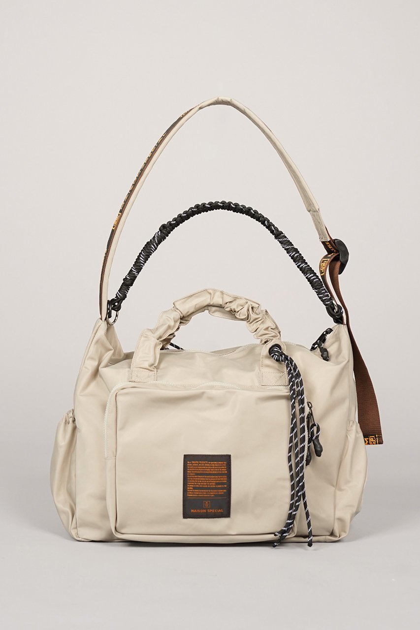 【メゾンスペシャル/MAISON SPECIAL】の【UNISEX】【THEATRE PRODUCTS】Collaboration Multiway Travel Bag インテリア・キッズ・メンズ・レディースファッション・服の通販 founy(ファウニー) 　ファッション　Fashion　レディースファッション　Fashion for Women　バッグ　Bags　ギャザー　Gathered, Ruffled　ショルダー　Shoulder, Shoulder Strap　スポーティ　Sporty, Casual Athletic　テクスチャー　Texture, Textured Fabric　トレンド　Trend, Trending Now　バランス　Balance, Style Balance　フォルム　Silhouette, Form　フロント　Front, Front Design　ポケット　Pocket, Pocket Detail　ユニセックス　Unisex, Genderless　旅行　Travel　新作・新入荷　New Arrivals / New In　G.BGE(グレーベージュ)|ID: prp329100004986424 ipo3291000000037350422