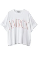 【アメリカーナ/Americana】のクロップドワイドロールアップTシャツ 大人の最旬トレンドファッション＆コーディネート founy(ファウニー) ファッション Fashion レディースファッション Fashion for Women トップス・カットソー Cut & Sew Tops シャツ・ブラウス・オフィスカジュアル Elegant Blouses & Button-Ups ロングTシャツ・Tシャツ Longline T-Shirts & Tees カットソー・ベーシックTシャツ Cut-and-Sewn Tops / Stretch Tees & Basics クロップド Cropped, Short Length ショート Short, Short Length スリーブ Sleeve, Long Sleeve / Short Sleeve バランス Balance, Style Balance ルーズ Loose, Oversized ロールアップ Roll-Up, Cuffed Hem ワイド Wide, Wide Fit 新作・新入荷 New Arrivals / New In |ID:prp329100004986430