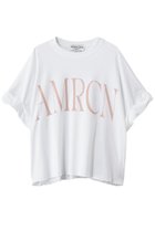 【アメリカーナ/Americana】のクロップドワイドロールアップTシャツ 大人の最旬トレンドファッション＆コーディネート founy(ファウニー) ファッション Fashion レディースファッション Fashion for Women トップス・カットソー Cut & Sew Tops シャツ・ブラウス・オフィスカジュアル Elegant Blouses & Button-Ups ロングTシャツ・Tシャツ Longline T-Shirts & Tees カットソー・ベーシックTシャツ Cut-and-Sewn Tops / Stretch Tees & Basics クロップド Cropped, Short Length ショート Short, Short Length スリーブ Sleeve, Long Sleeve / Short Sleeve バランス Balance, Style Balance ルーズ Loose, Oversized ロールアップ Roll-Up, Cuffed Hem ワイド Wide, Wide Fit 新作・新入荷 New Arrivals / New In thumbnail ホワイト|ID: prp329100004986430 ipo3291000000037350464