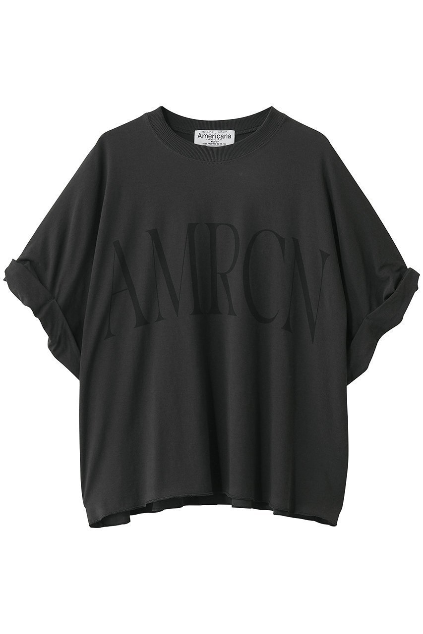 【アメリカーナ/Americana】のクロップドワイドロールアップTシャツ インテリア・キッズ・メンズ・レディースファッション・服の通販 founy(ファウニー) 　ファッション　Fashion　レディースファッション　Fashion for Women　トップス・カットソー　Cut & Sew Tops　シャツ・ブラウス・オフィスカジュアル　Elegant Blouses & Button-Ups　ロングTシャツ・Tシャツ　Longline T-Shirts & Tees　カットソー・ベーシックTシャツ　Cut-and-Sewn Tops / Stretch Tees & Basics　クロップド　Cropped, Short Length　ショート　Short, Short Length　スリーブ　Sleeve, Long Sleeve / Short Sleeve　バランス　Balance, Style Balance　ルーズ　Loose, Oversized　ロールアップ　Roll-Up, Cuffed Hem　ワイド　Wide, Wide Fit　新作・新入荷　New Arrivals / New In　スミクロ|ID: prp329100004986430 ipo3291000000037350466