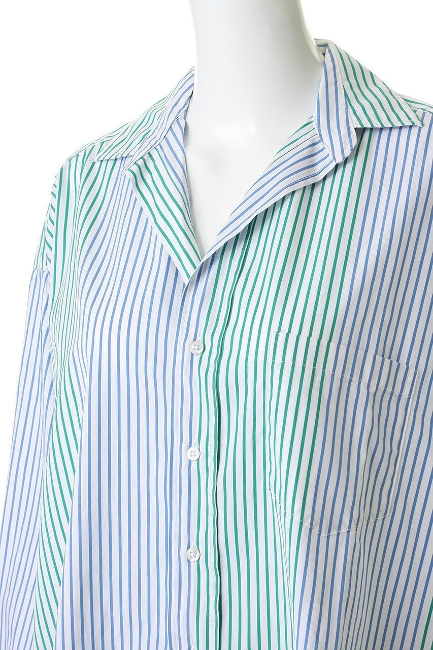 【フランク&アイリーン/Frank&Eileen】のSHIRLEY イタリアンコットン グリーンブルーストライプ シャツ 大人の最旬トレンドファッション＆コーディネート founy(ファウニー) 　ファッション　Fashion　レディースファッション　Fashion for Women　トップス・カットソー　Cut & Sew Tops　シャツ・ブラウス・オフィスカジュアル　Elegant Blouses & Button-Ups　シンプル　Simple, Minimal　ストライプ　Stripe, Striped Pattern　スリーブ　Sleeve, Long Sleeve / Short Sleeve　デコルテ　Décolleté, Neckline　ロング　Long, Long-Length　今季　This Season, Current Season　新作・新入荷　New Arrivals / New In　無地　Plain, Solid Color　other-5|ID: prp329100004986447 ipo3291000000037350621