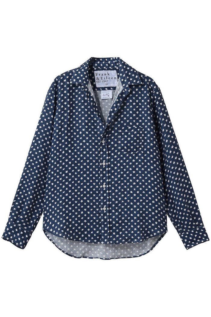 【フランク&アイリーン/Frank&Eileen】のEILEEN イタリアンリネン スタープリント シャツ インテリア・キッズ・メンズ・レディースファッション・服の通販 founy(ファウニー) https://founy.com/ ファッション Fashion レディースファッション Fashion for Women トップス・カットソー Cut & Sew Tops シャツ・ブラウス・オフィスカジュアル Elegant Blouses & Button-Ups スリーブ Sleeve, Long Sleeve / Short Sleeve バランス Balance, Style Balance プリント Print, Printed Pattern リネン Linen, Linen Fabric ロング Long, Long-Length 新作・新入荷 New Arrivals / New In |ID: prp329100004986449 ipo3291000000037350634