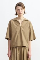 【プレインピープル/PLAIN PEOPLE】のウォッシャブルタイプライタースキッパープルオーバー 大人の最旬トレンドファッション＆コーディネート founy(ファウニー) ファッション Fashion レディースファッション Fashion for Women トップス・カットソー Cut & Sew Tops シャツ・ブラウス・オフィスカジュアル Elegant Blouses & Button-Ups カジュアルプルオーバー・ニットトップス Pullovers & Knit Tops / Casual Pullovers なめらか Smooth, Silky Texture ショート Short, Short Length スキッパー Skipper, Open Collar スリーブ Sleeve, Long Sleeve / Short Sleeve タイプライター Typewriter Fabric, Crisp Cotton バランス Balance, Style Balance ボトム Bottoms, Lower Wear 新作・新入荷 New Arrivals / New In thumbnail カーキグレー|ID: prp329100004986455 ipo3291000000037350684