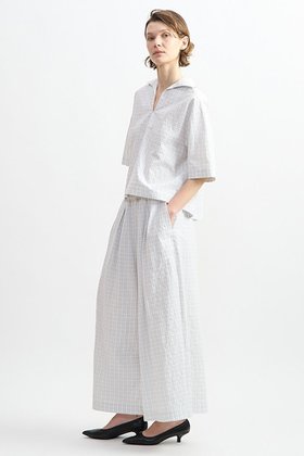 【プレインピープル/PLAIN PEOPLE】 リップルチェックイージータックパンツ大人の最旬トレンドファッション＆コーディネート founy(ファウニー) ファッション Fashion レディースファッション Fashion for Women パンツ Pants & Trousers おすすめ Recommended / Our Picks セットアップ Set-Up, Coordinated Outfit リラックス Relax, Relaxed Fit ワイド Wide, Wide Fit 新作・新入荷 New Arrivals / New In |ID:prp329100004986456