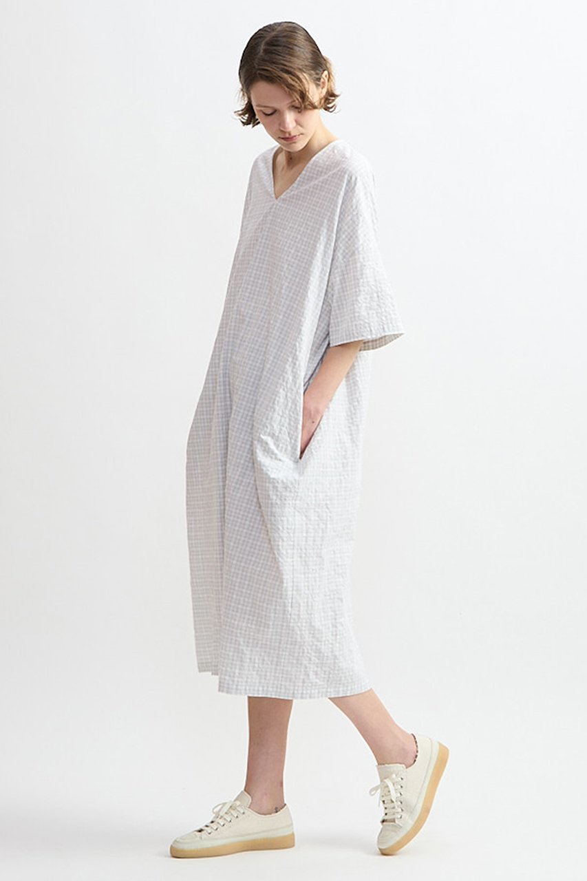 【プレインピープル/PLAIN PEOPLE】のリップルチェックVネックワンピース 大人の最旬トレンドファッション&コーディネート founy(ファウニー) ファッション Fashion レディースファッション Fashion for Women ワンピース Dresses チュニック Tunic Tops & Dresses おすすめ Recommended / Our Picks ストレート Straight, Straight Cut チュニック Tunic, Long Top ロング Long, Long-Length 夏 Summer 新作・新入荷 New Arrivals / New In other-4|ID: prp329100004986458 ipo3291000000037350709